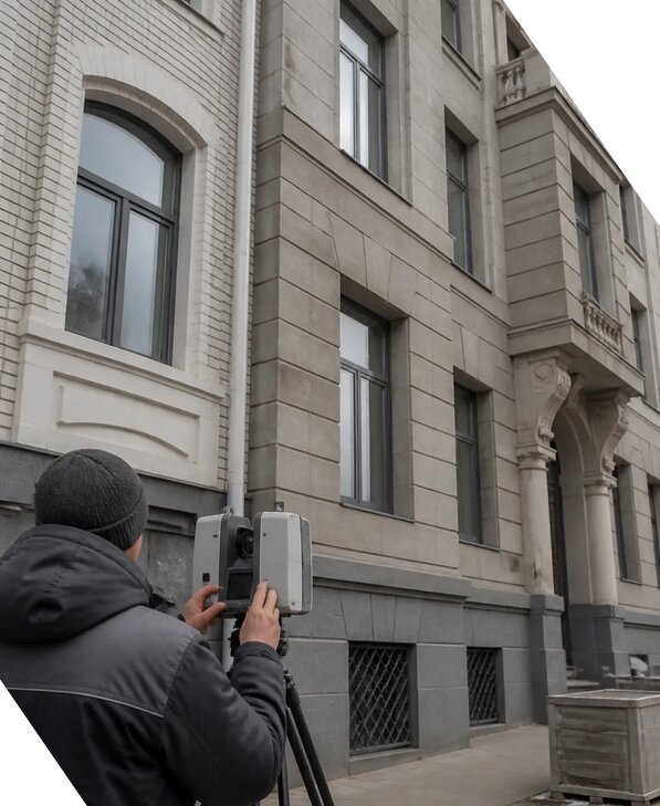 Лазерное сканирование фасадов зданий для обследования в Петропавловске-Камчатском